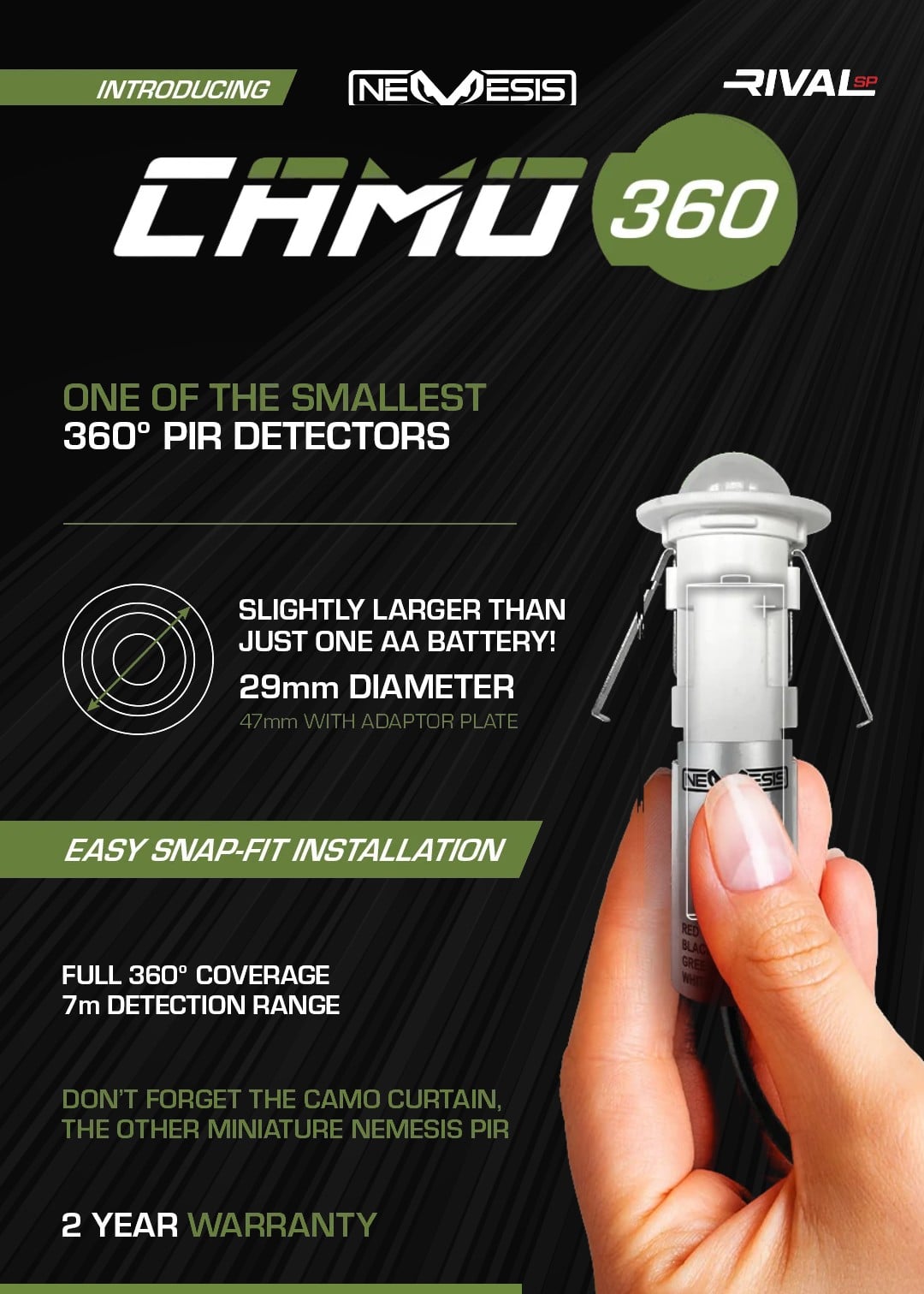 Nemesis CAMO 360 launch flyer
